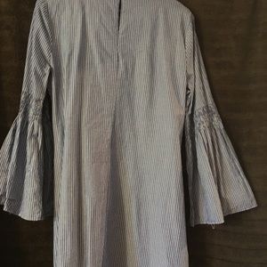 Flouncy long Sleeve Beach Dress